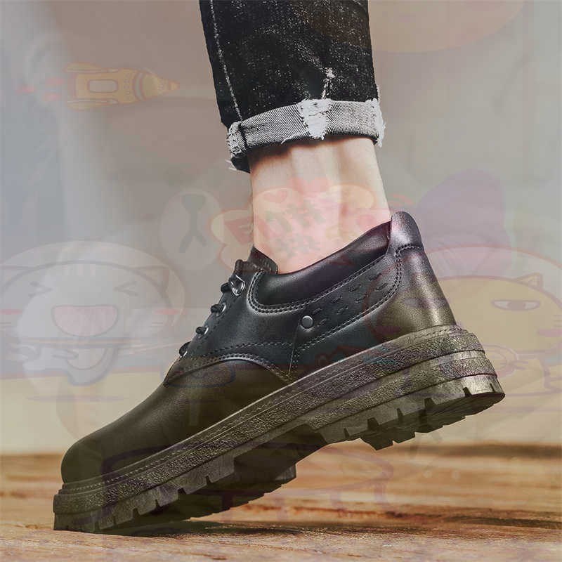 Men Formal Wear All Black - Escuro natural couro moda formadores tênis