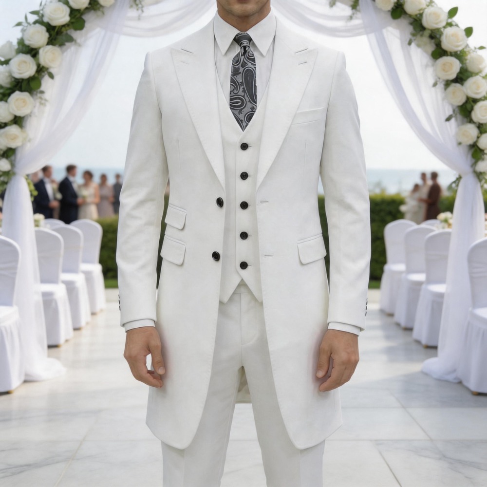 Men Formal Wear Dress - Terno Slim Fit de 3 Peças