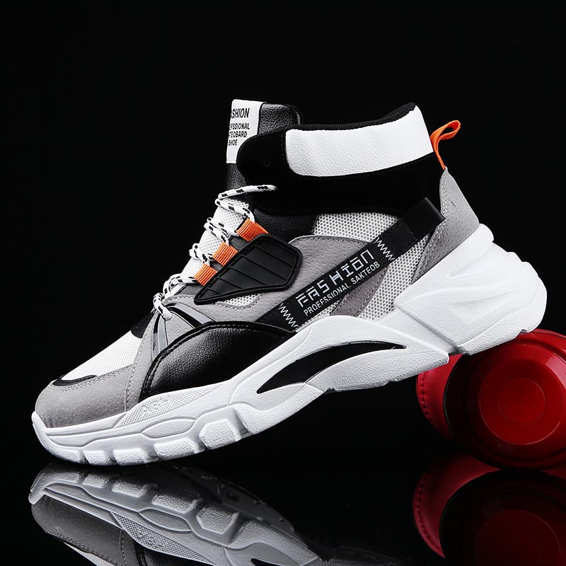 Men Formal Wear With Jeans - Hightop-Sapatilhas Esportivas Masculinas, Sapatilhas de Cima