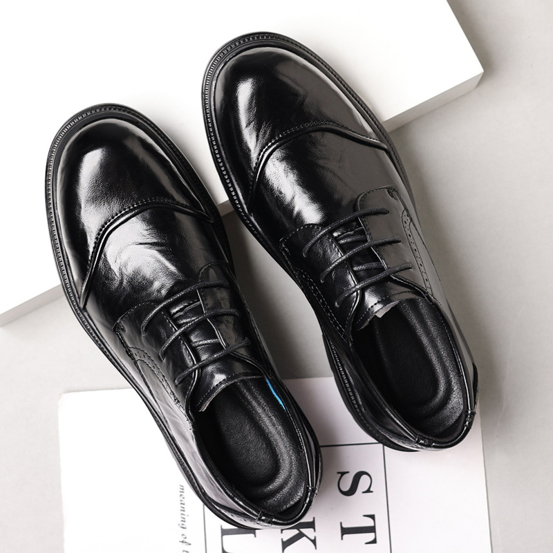 Sapatos masculinos de couro pa - Men Formal Wear Dress avaliação e preço