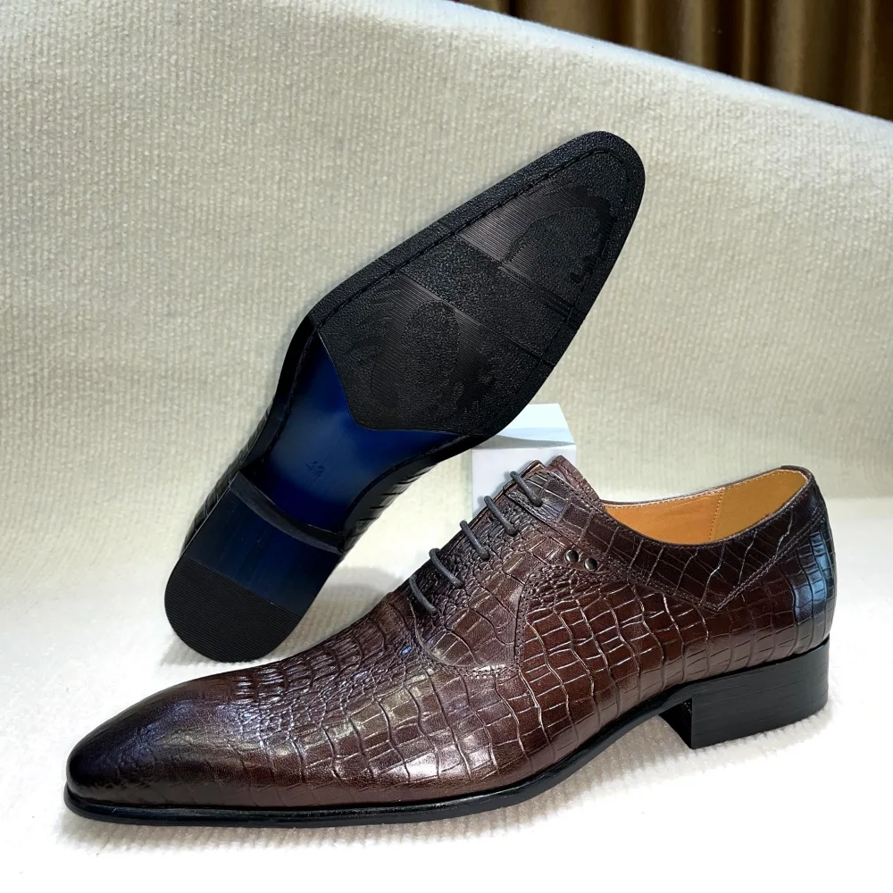 Sapatos oxford masculinos de l - Men Formal Wear Dress avaliação e preço
