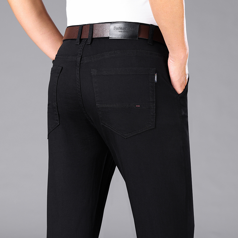 Calça jeans preta pura masculi - Men Formal Wear With Jeans avaliação e preço