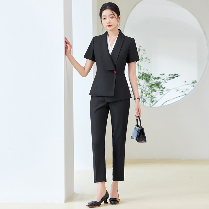 2025 verão novo terno de manga - Dress Pant Flat Front avaliação e preço
