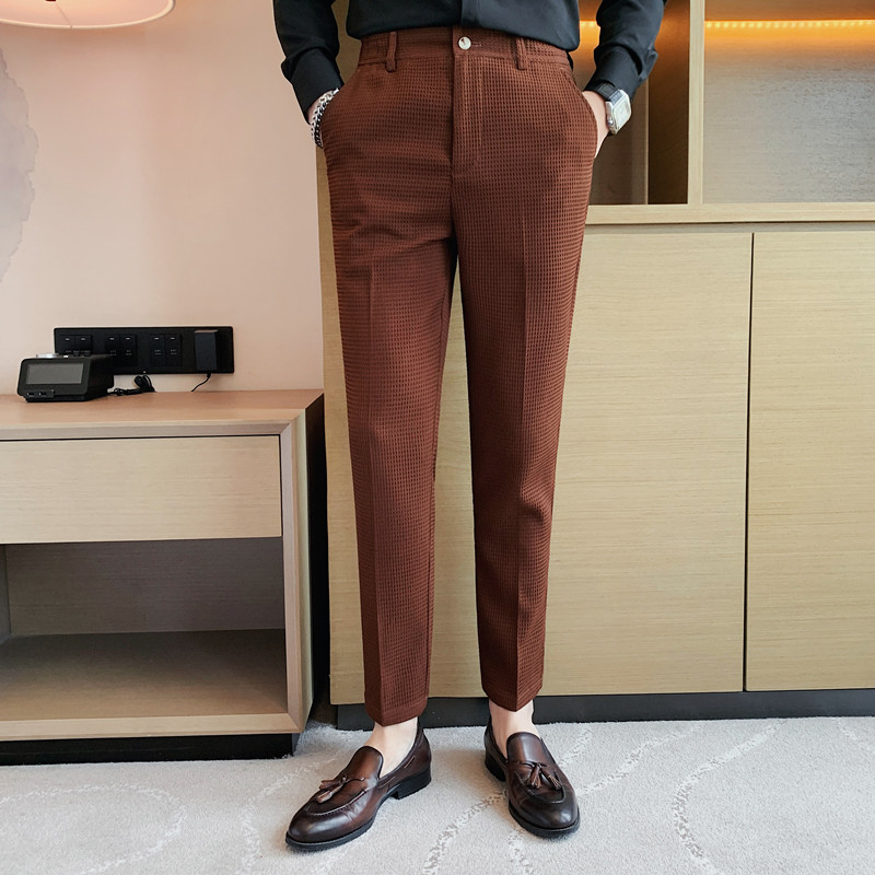 2024 outono nova waffle estira - Men Formal Wear Pinterest avaliação e preço