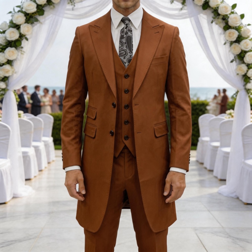 Terno Slim Fit de 3 Peças para - Men Formal Wear Dress avaliação e preço