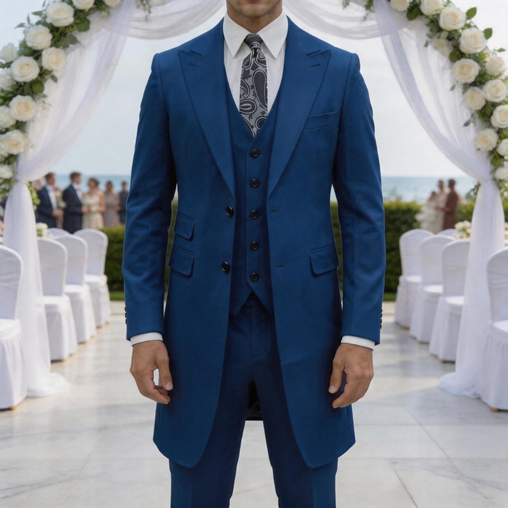 Terno Slim Fit de 3 Peças para - Men Formal Wear Dress avaliação e preço