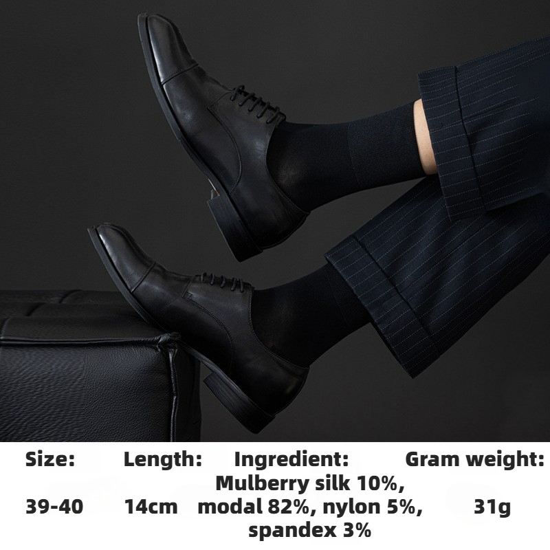 Meias de Seda Real para Homens - Men Formal Wear Dress avaliação e preço