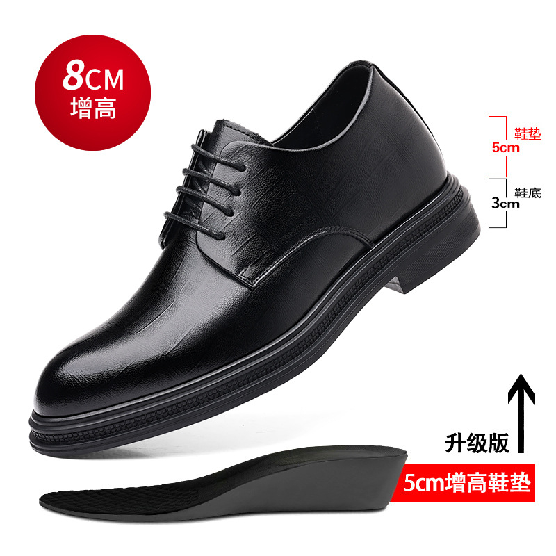 Sapatos masculinos de couro te - Men Formal Wear All Black avaliação e preço