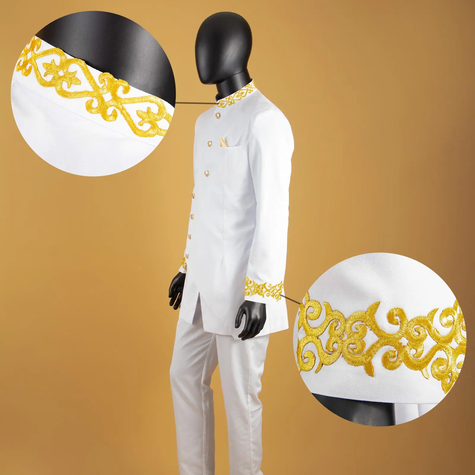 Fato africano de bordado slim  - Men Formal Wear Pinterest avaliação e preço
