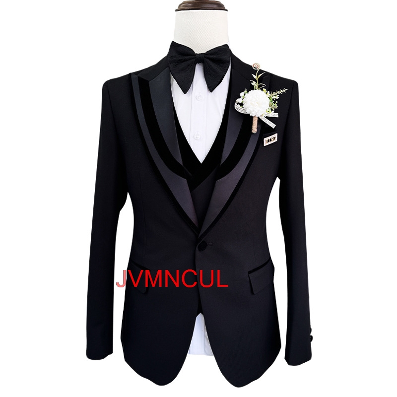 Conjunto Masculino de 3 Peças  - Men'S Formal Wear For Reception avaliação e preço