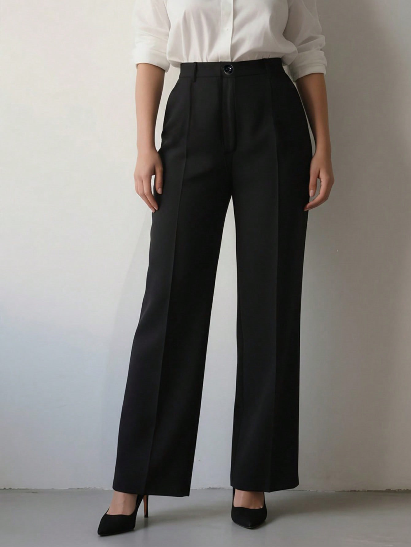 Calças de Vestido Femininas de - Dress Pant Flat Front avaliação e preço