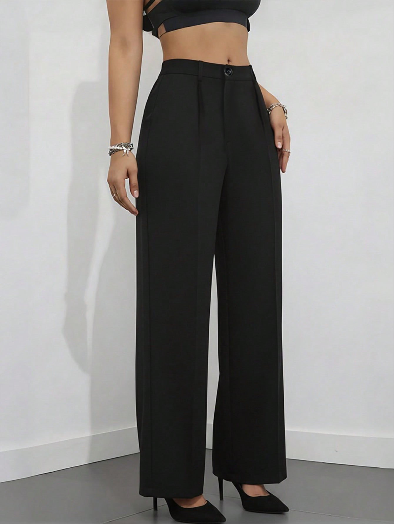Calças de Vestido Femininas de - Dress Pant Flat Front avaliação e preço
