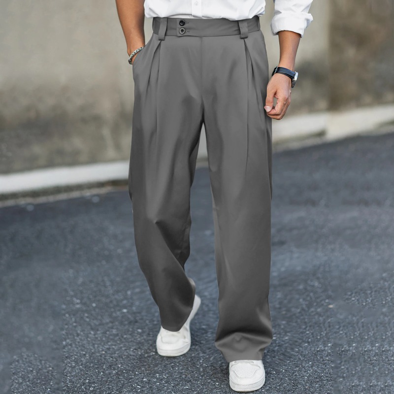 Calças sociais masculinas de p - Dress Pant Flat Front avaliação e preço