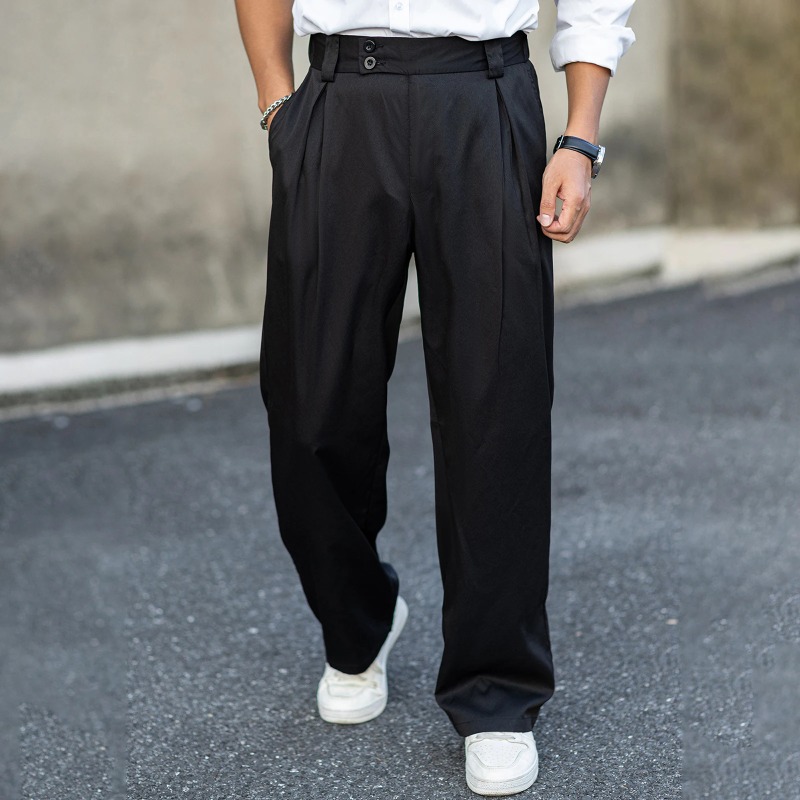 Calças sociais masculinas de p - Dress Pant Flat Front avaliação e preço