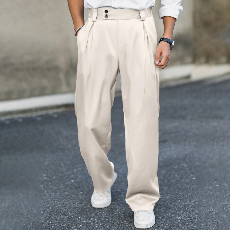 Calças sociais masculinas de p - Dress Pant Flat Front avaliação e preço