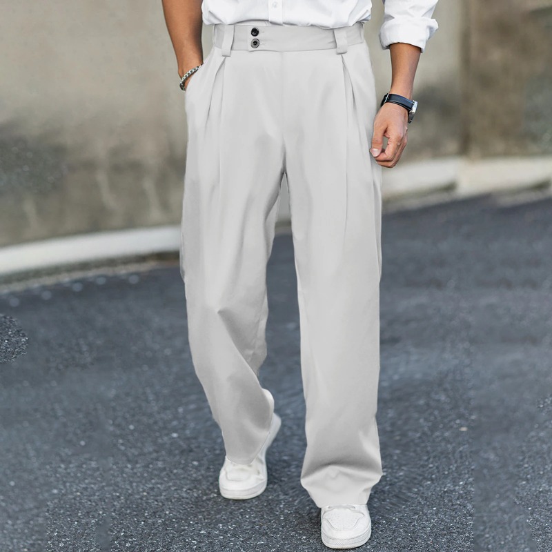 Calças sociais masculinas de p - Dress Pant Flat Front avaliação e preço