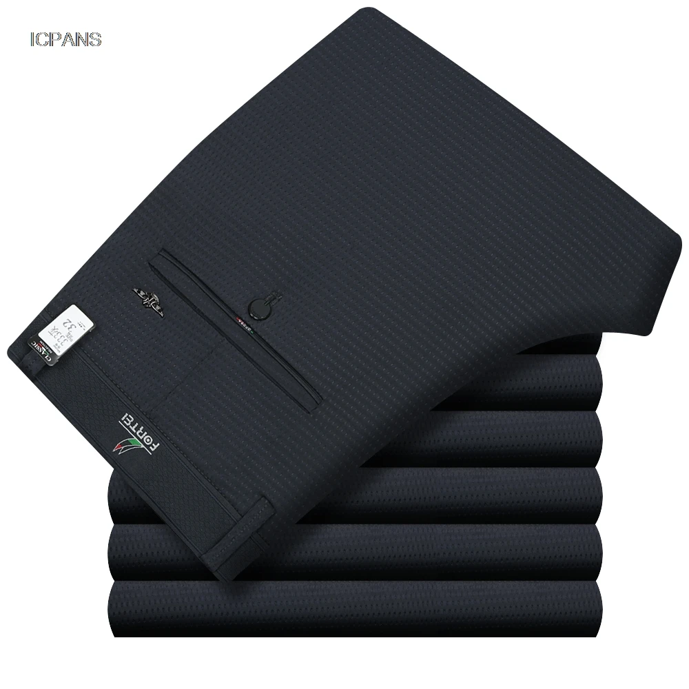 Calças finas de verão dos home - Dress Pant Flat Front avaliação e preço